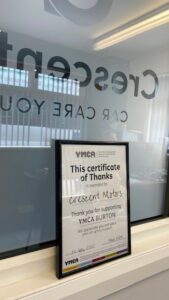 Courtesy Cars and the YMCA, Car mechanics in Burton, Crescent Motoring Services